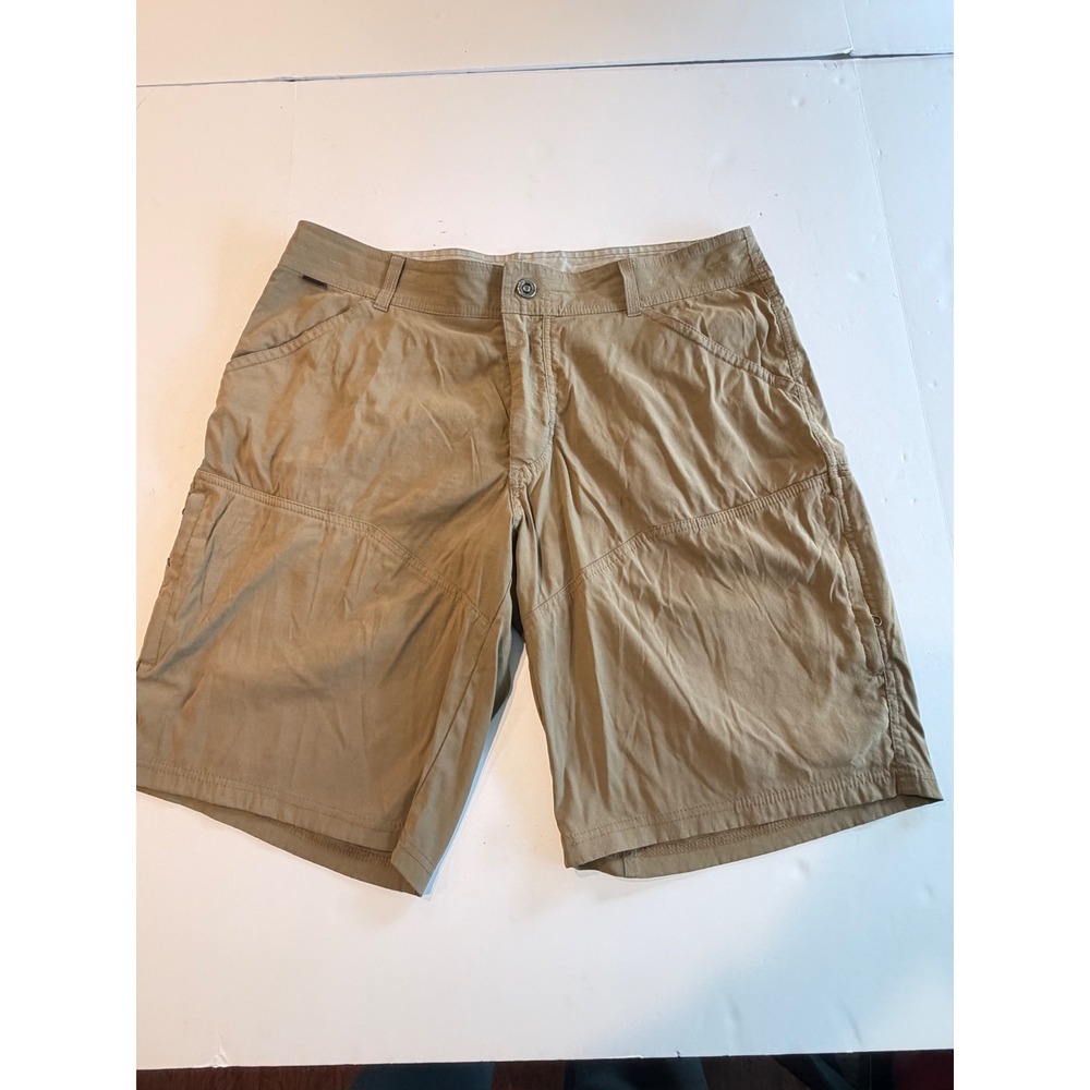 Kuhl Renegade Cargo Hiking Shorts Tan Khaki Size 36 Mens Outdoor Trekking